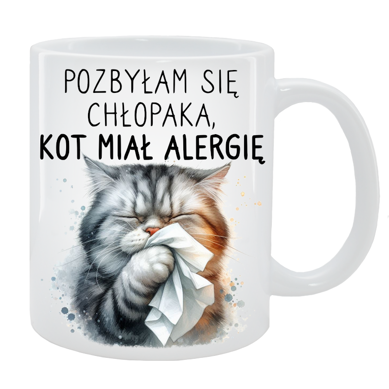 Kubek dla Niej - Pozbyłam się chłopaka, kot miał alergię