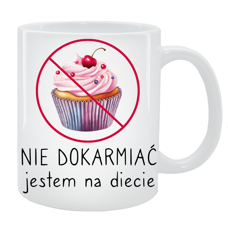 Kubek dla Niej - Nie dokarmiać, jestem na diecie