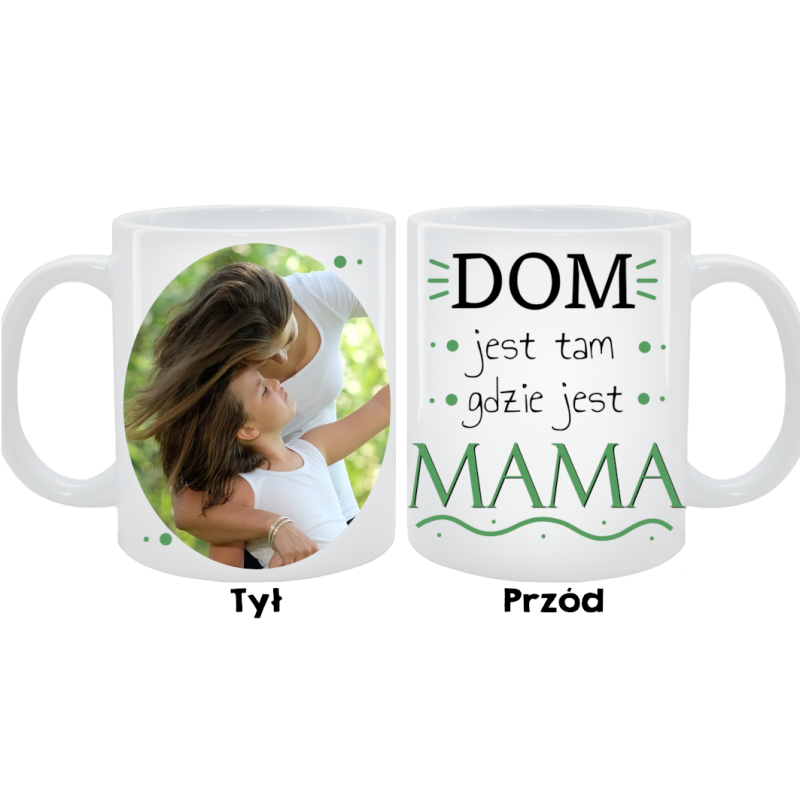 Kubek dla Mamy - Dom jest tam, gdzie jest Mama