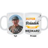 Kubek dla Dziadka - Super dziadek urodzony wędkarz